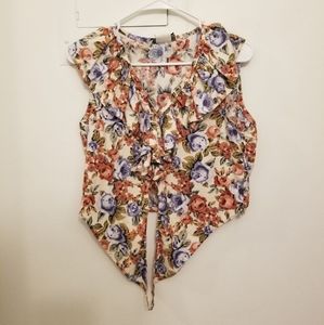 Vintage 90's floral crop top by Concepts & Designs size medium
